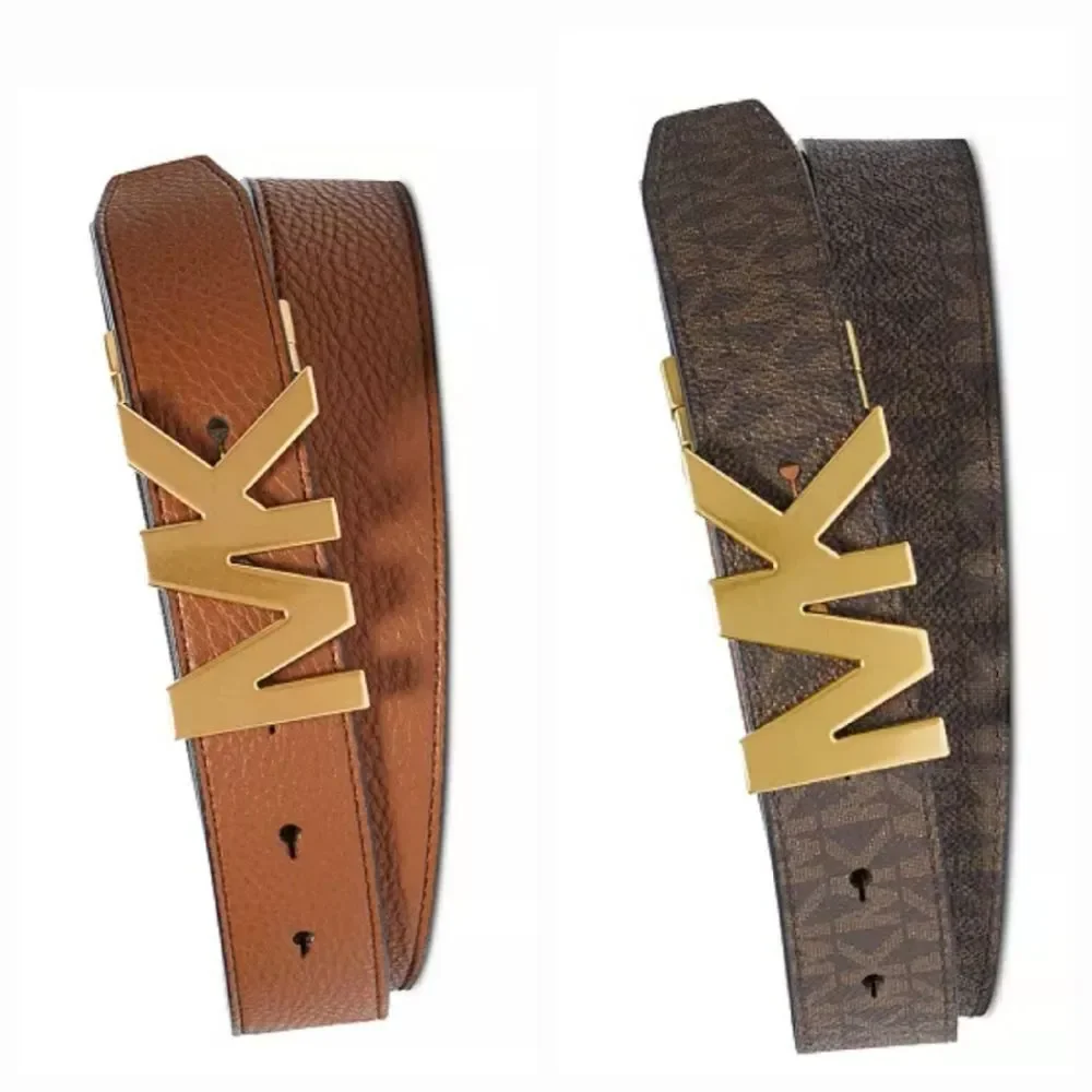 Michael Kors Reversible‎ Signature Logo Belt w/MK Plaque